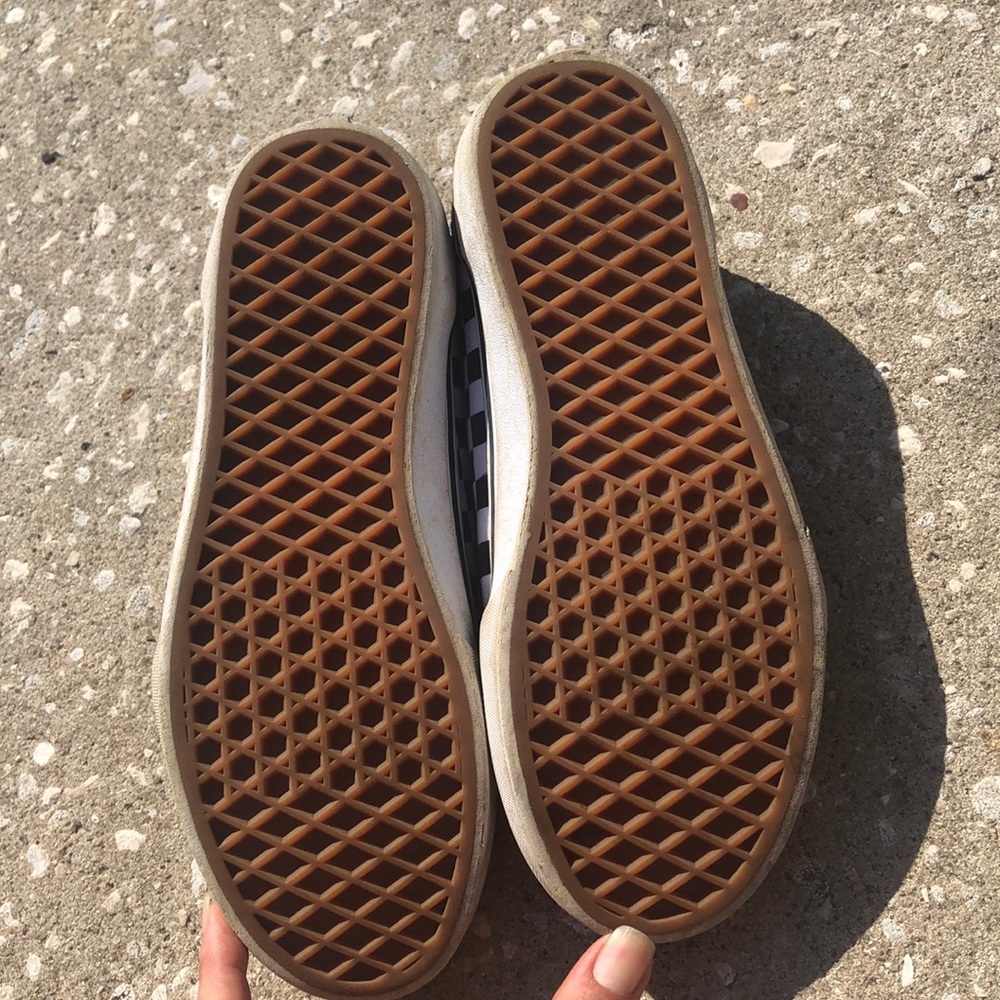 Black and white checkered vans - Picture 3 of 4